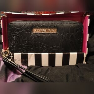 Black & Gold Betsey Johnson Wallet